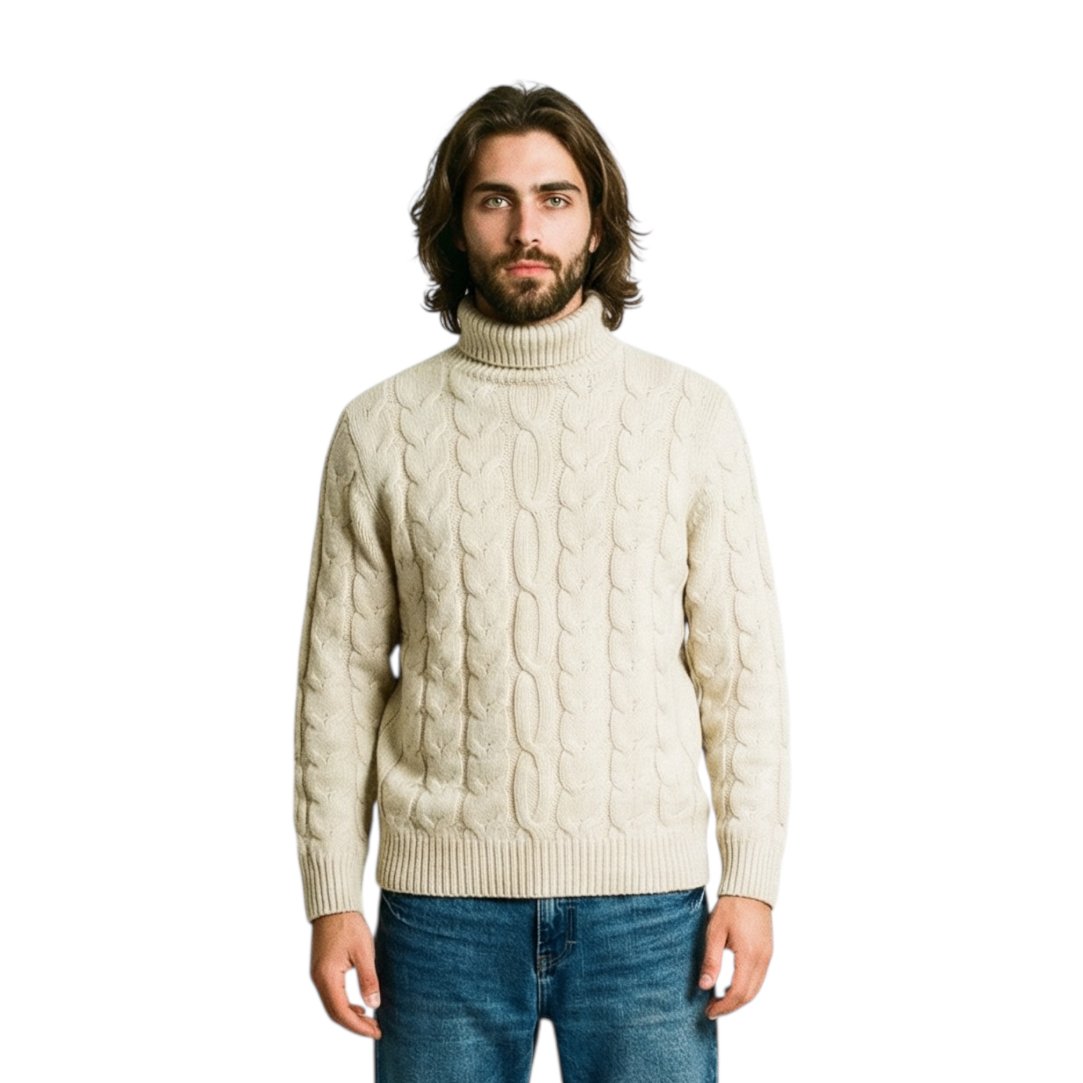 Pullover collo alto